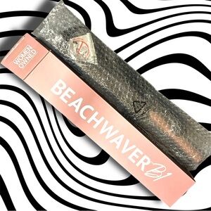 β’NEWβ’ The Beachwaver Co. Pink Glitter B1 Curling Rod 1.25β
